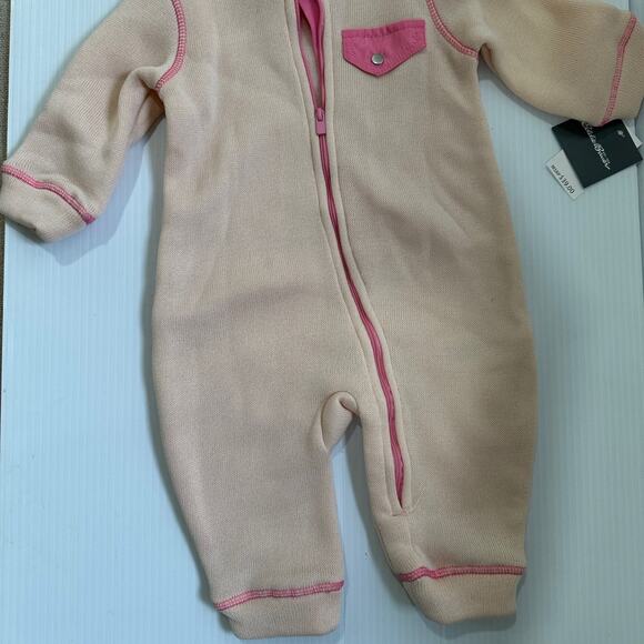 New Eddie Bauer Pink Knit Layette Baby Girl Fall Winter(6-9 Mos) - Picture 1 of 6